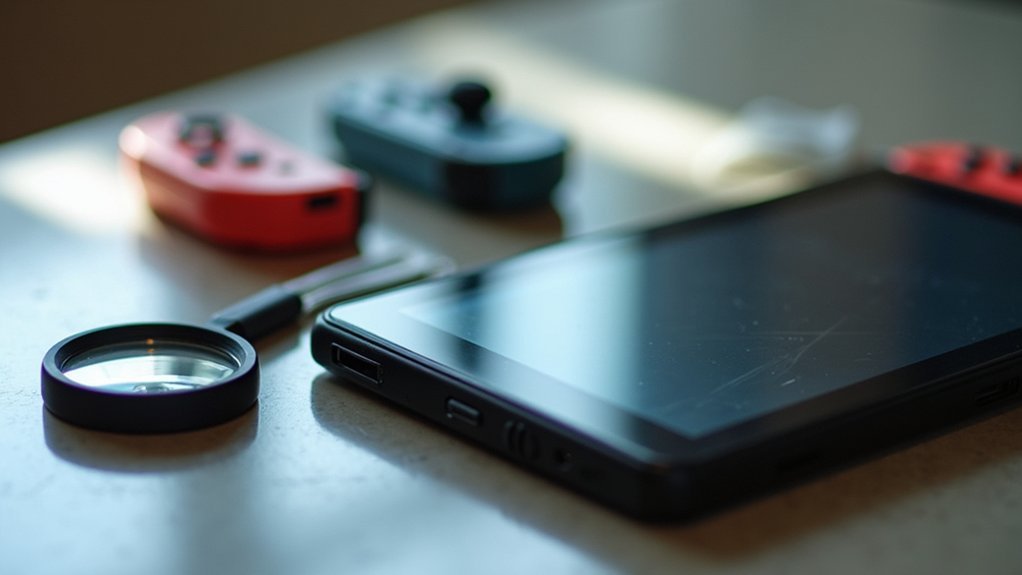 inspecting used consoles carefully