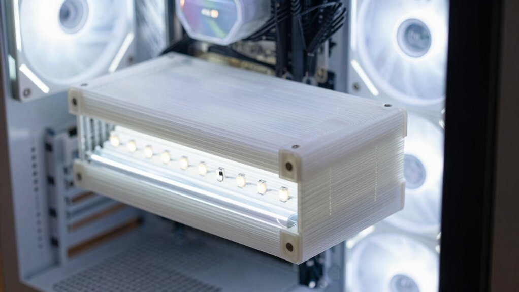 3d printed mount with backlight