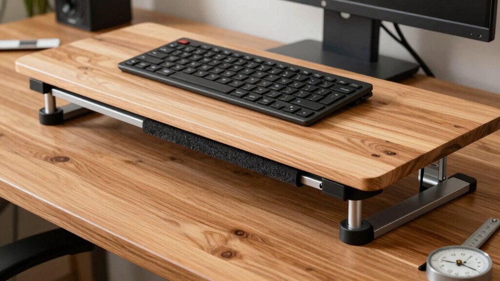 adjustable keyboard tray with diy legs