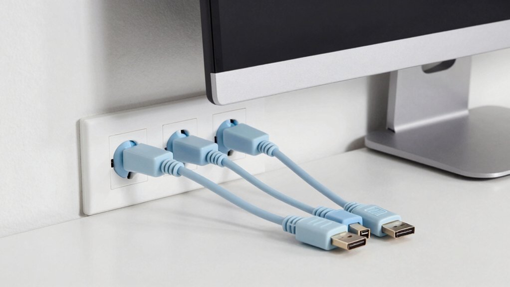 blu tack secures loose wires temporarily