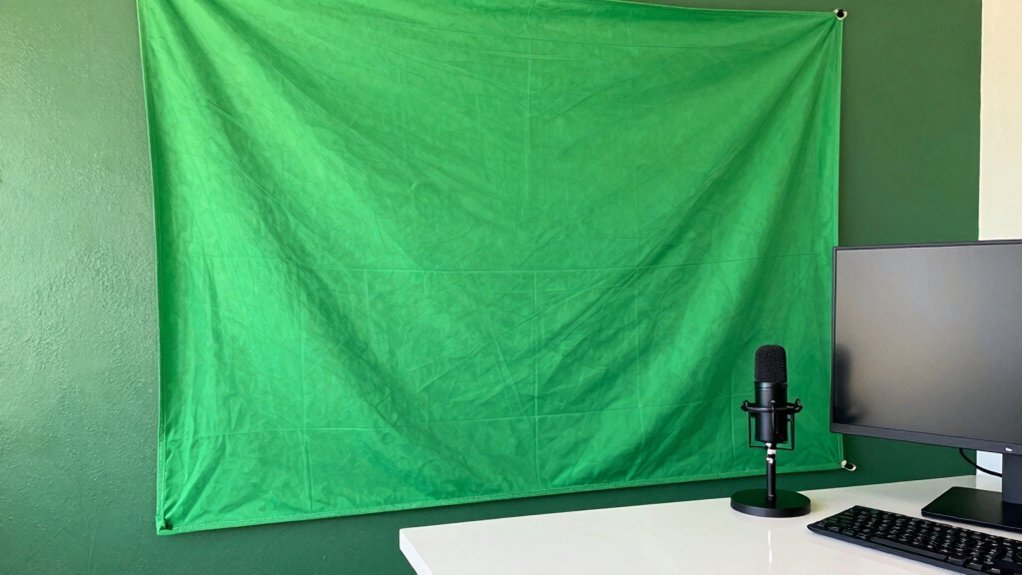 budget friendly green screen options paint or fabric