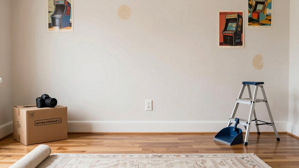 clear budget retro gaming room setup