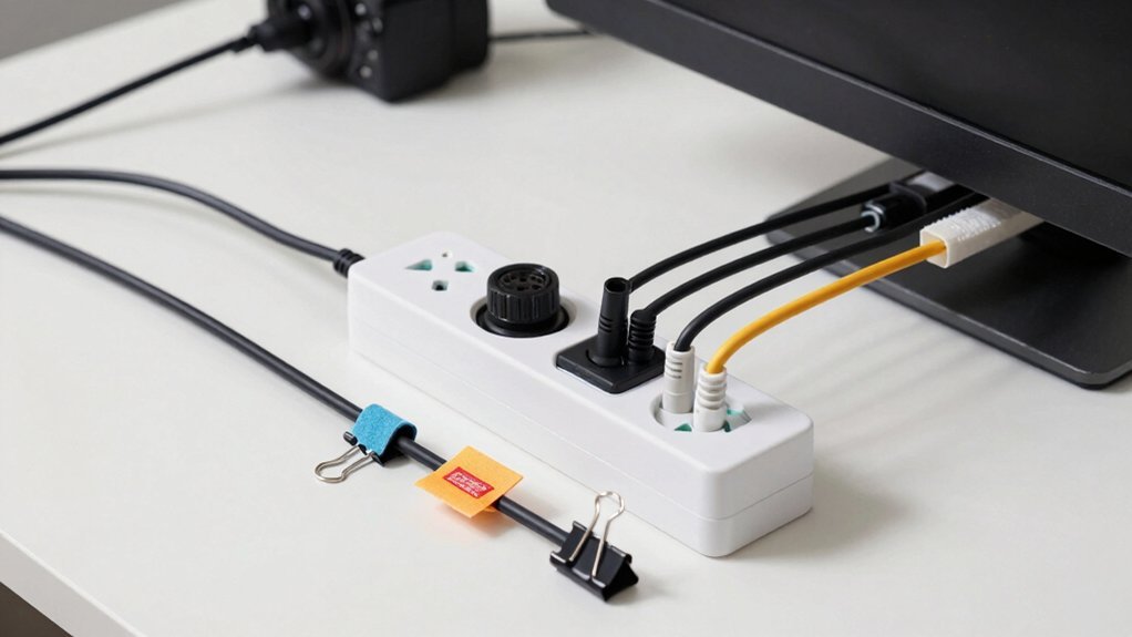desk screw mounted central power hub