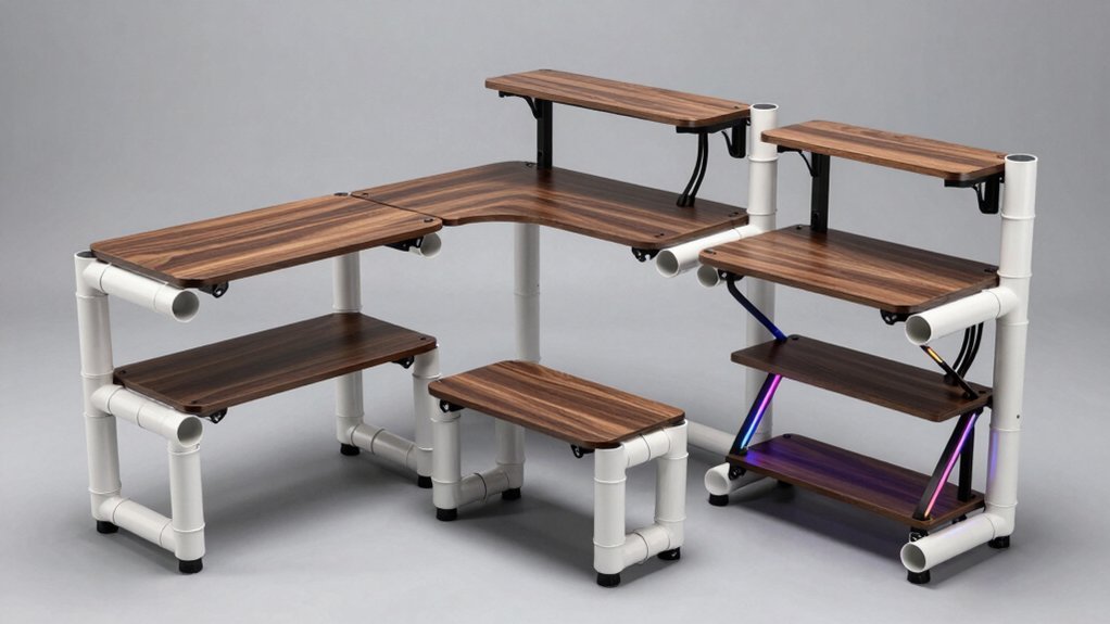 5 DIY PVC Pipe Gaming Desk Ideas