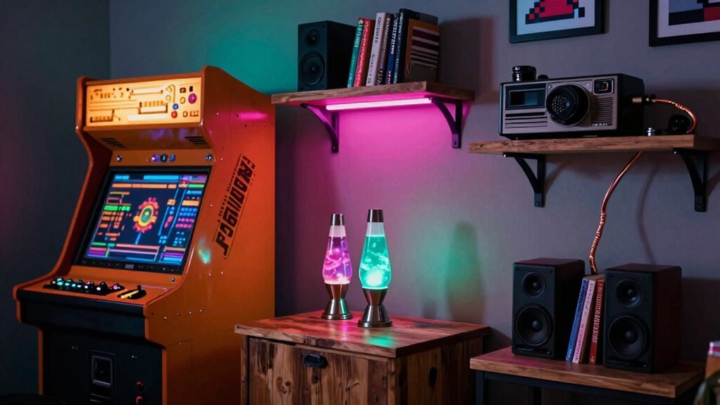 diy rgb lighting for retro arcade ambiance