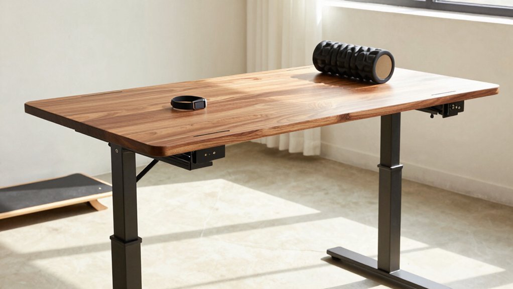diy standing desk add movement features