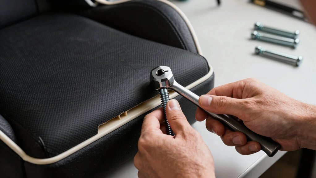 double tighten all chair screws regularly