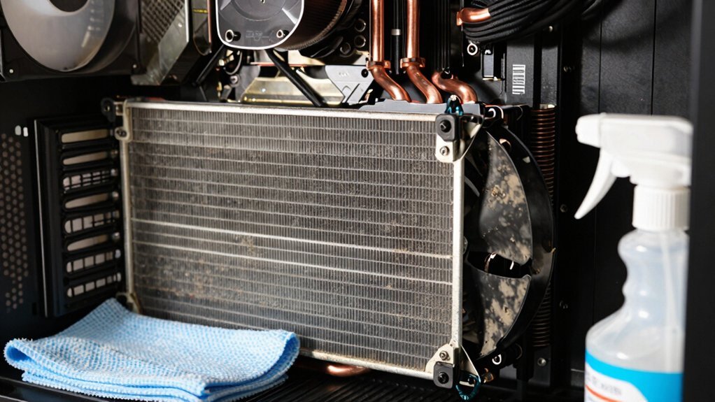 dusting schedule and radiator cleaning routine