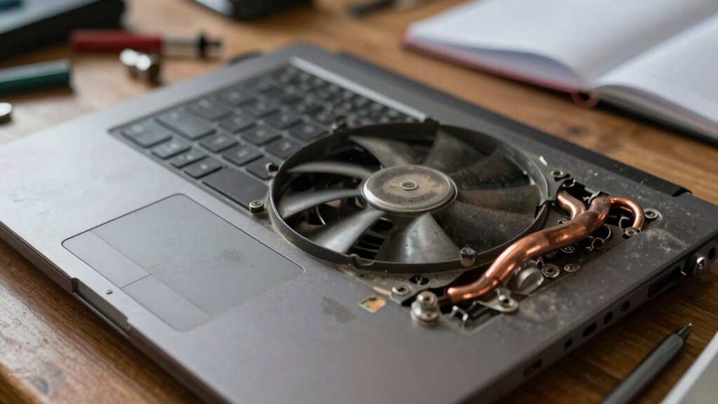 dusty fan throttling and heat