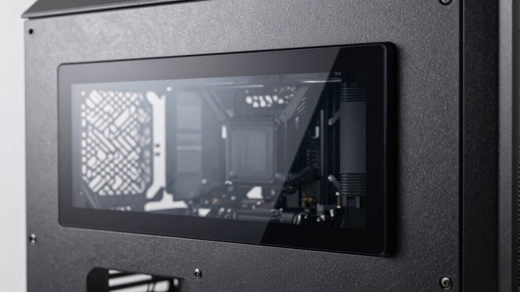 floating window black bezel acrylic panel