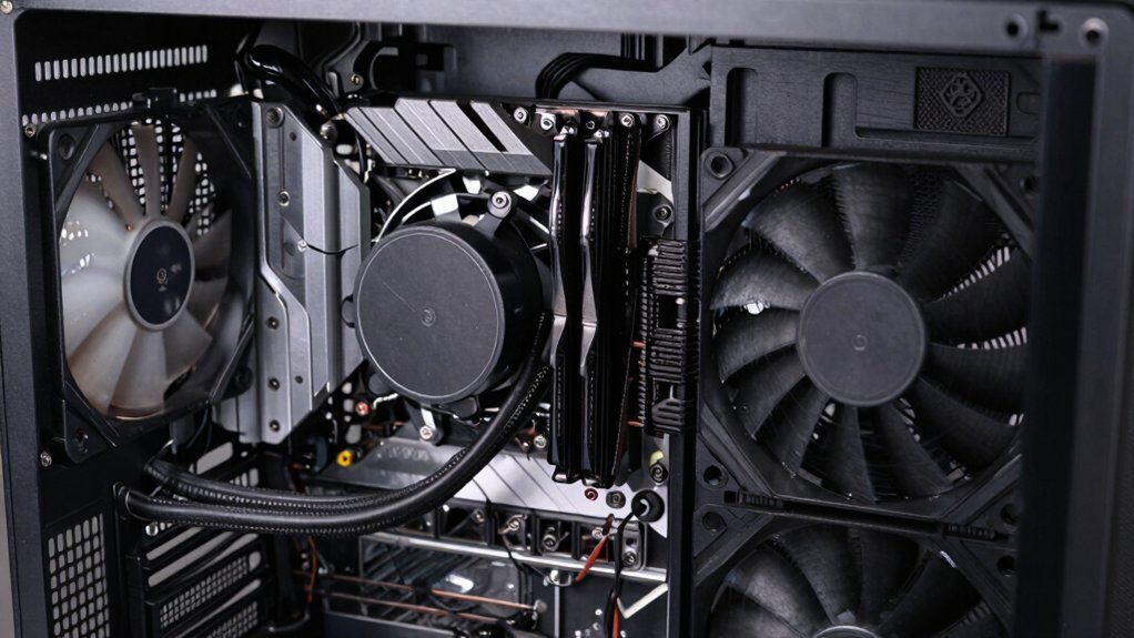 front intake and rear exhaust airflow setup