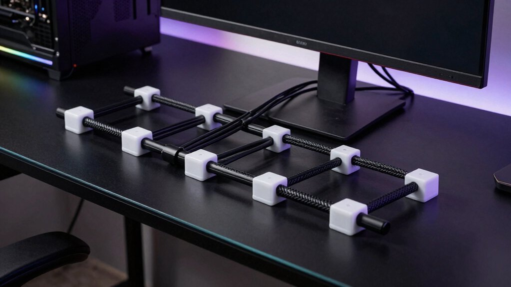 no drill no tools cable management
