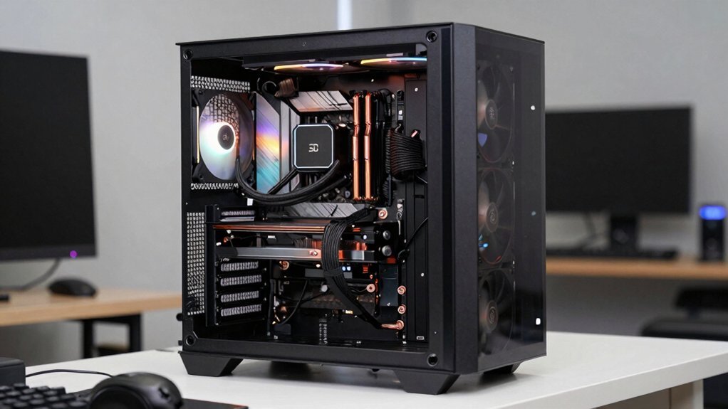 open front case boosts cooling performance