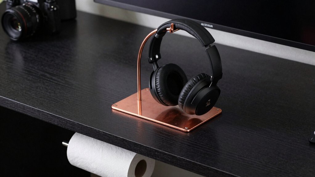 paper towel roll under desk headphone organizer