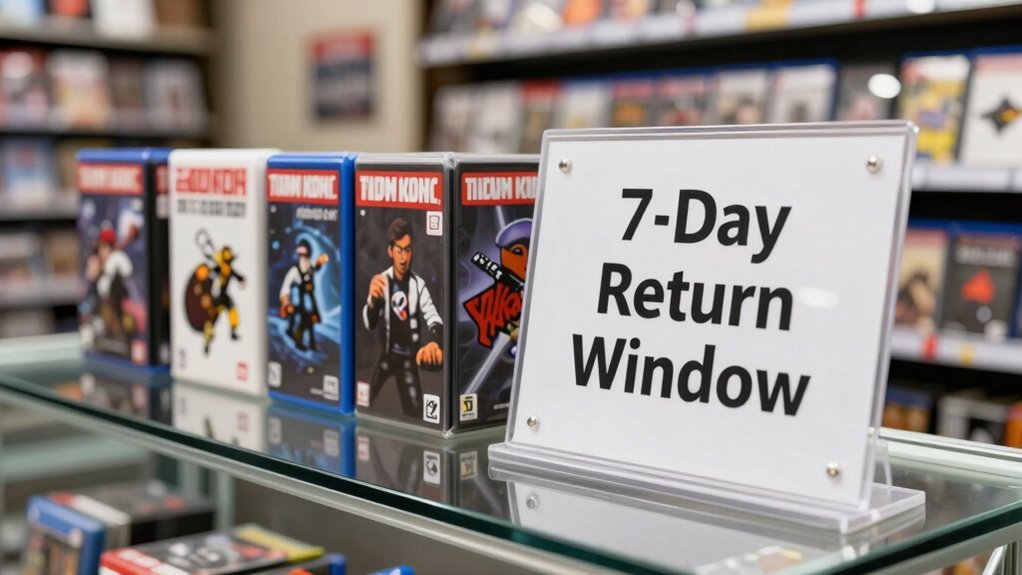seven day used game return window