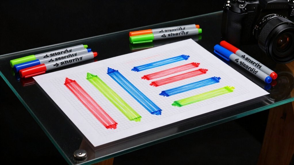 sharpie grid paint pen pixels