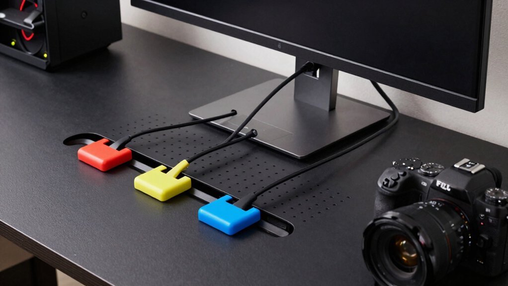 tool free desk cable management hacks