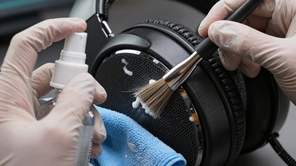 unplug brush wipe dry