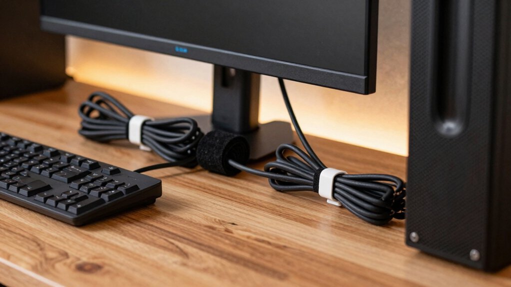 velcro ties adhesive clips organize cables