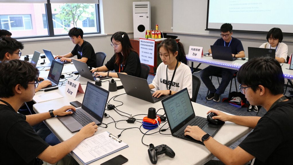volunteer run college esports tournament setup