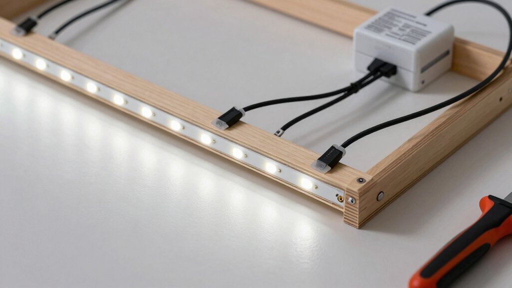 wire led desk wiring guidance